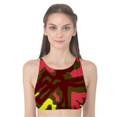 Abstract Design Tank Bikini Top by Valentinaart