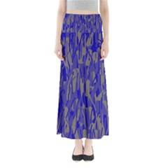 Plue Decorative Pattern  Maxi Skirts