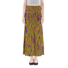 Decorative Pattern  Maxi Skirts