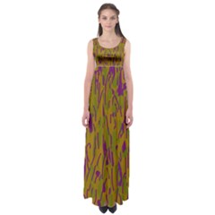 Decorative Pattern  Empire Waist Maxi Dress