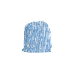 Blue Pattern Drawstring Pouches (xs) 