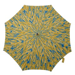 Yellow And Blue Pattern Hook Handle Umbrellas (medium)