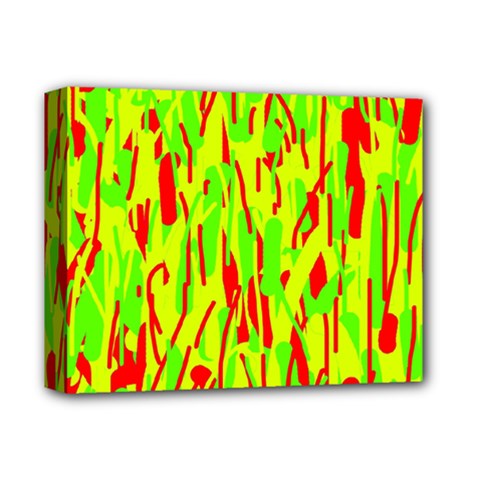 Green And Red Pattern Deluxe Canvas 14  X 11  by Valentinaart