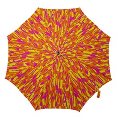 Pink And Yellow Pattern Hook Handle Umbrellas (large)