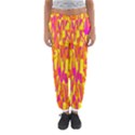 Pink and yellow pattern Women s Jogger Sweatpants View1