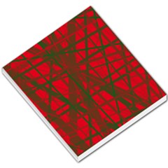 Red Pattern Small Memo Pads by Valentinaart