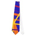 Orange and blue pattern Neckties (One Side)  View1