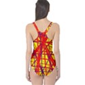 Yellow and orange pattern One Piece Swimsuit View2