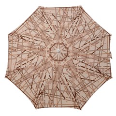 Brown Pattern Straight Umbrellas