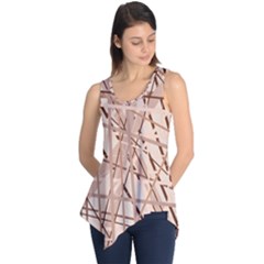 Brown Pattern Sleeveless Tunic