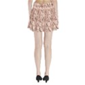 Brown pattern Pleated Mini Mesh Skirt View2