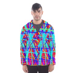 Colorful Pattern Hooded Wind Breaker (men) by Valentinaart