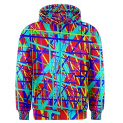 Colorful Pattern Men s Zipper Hoodie by Valentinaart