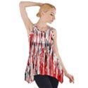 Red, black and white pattern Side Drop Tank Tunic View1