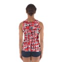 Red, white and black pattern Women s Sport Tank Top  View2