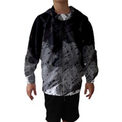 Black And Gray Pattern Hooded Wind Breaker (kids) by Valentinaart