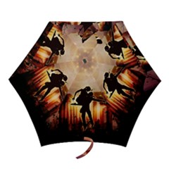 Dancing In The Night With Moon Nd Stars Mini Folding Umbrellas