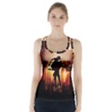 Dancing In The Night With Moon Nd Stars Racer Back Sports Top View1