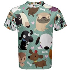 Dog Pattern Men s Cotton Tee