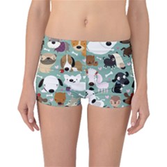 Dog Pattern Boyleg Bikini Bottoms by Mjdaluz