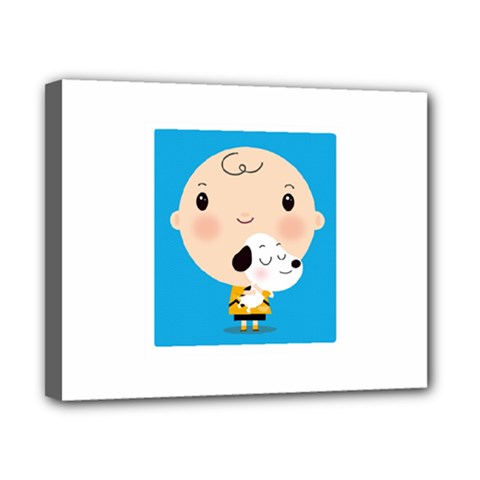 Snoopy Canvas 10  X 8  by Mjdaluz