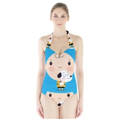 Snoopy Halter Swimsuit