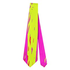 Pink And Yellow Pattern Neckties (two Side) 