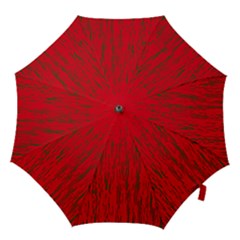 Decorative Red Pattern Hook Handle Umbrellas (large)