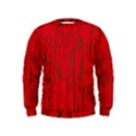 Decorative red pattern Kids  Sweatshirt View1