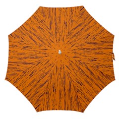 Orange Pattern Straight Umbrellas