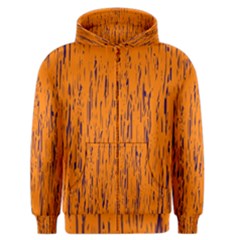 Orange Pattern Men s Zipper Hoodie by Valentinaart