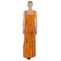 Orange pattern Maxi Thigh Split Dress View2