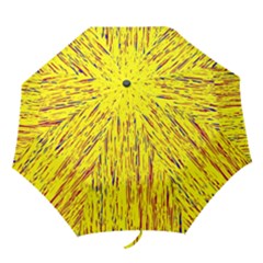 Yellow Pattern Folding Umbrellas