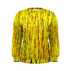 Yellow Pattern Women s Sweatshirt by Valentinaart