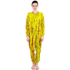 Yellow Pattern Onepiece Jumpsuit (ladies) 