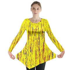 Yellow Pattern Long Sleeve Tunic 