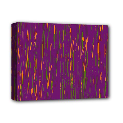 Purple Pattern Deluxe Canvas 14  X 11  by Valentinaart