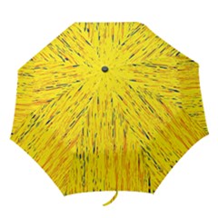 Yellow Pattern Folding Umbrellas