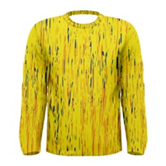 Yellow Pattern Men s Long Sleeve Tee by Valentinaart