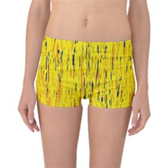 Yellow Pattern Boyleg Bikini Bottoms by Valentinaart