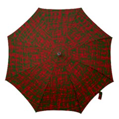 Green And Red Pattern Hook Handle Umbrellas (medium)