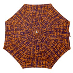 Orange And Blue Pattern Straight Umbrellas