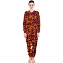 Orange and blue pattern OnePiece Jumpsuit (Ladies)  View1