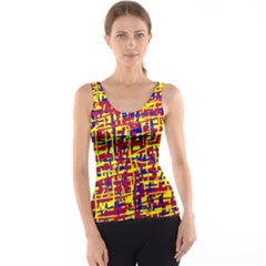 Red, Yellow And Blue Pattern Tank Top by Valentinaart