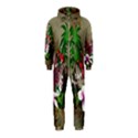 Wonderful Tropical Design With Palm And Flamingo Hooded Jumpsuit (Kids) View1