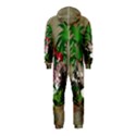 Wonderful Tropical Design With Palm And Flamingo Hooded Jumpsuit (Kids) View2