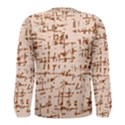 Brown elegant pattern Men s Long Sleeve Tee View2