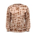 Brown elegant pattern Women s Sweatshirt View1