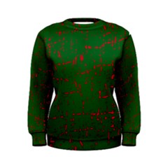 Green And Red Pattern Women s Sweatshirt