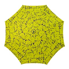 Yellow Summer Pattern Golf Umbrellas